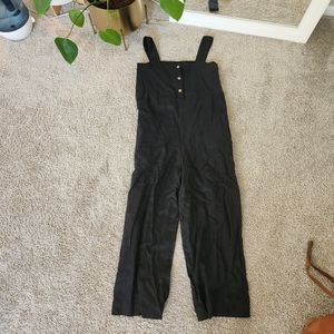 NWOT Linenfox Naomi Linen Jumpsuit - Black